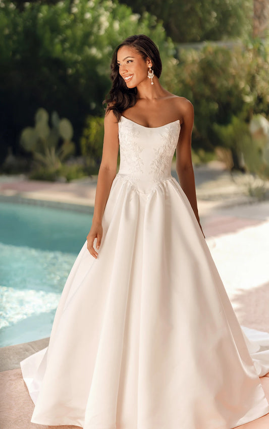 sachin and babi light blue dress Stella York – The Bridal Boutique